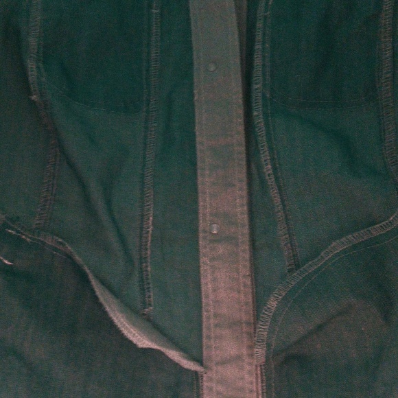 Women's Light Green Denim Jacket / Size 2X - Picture 7 of 10